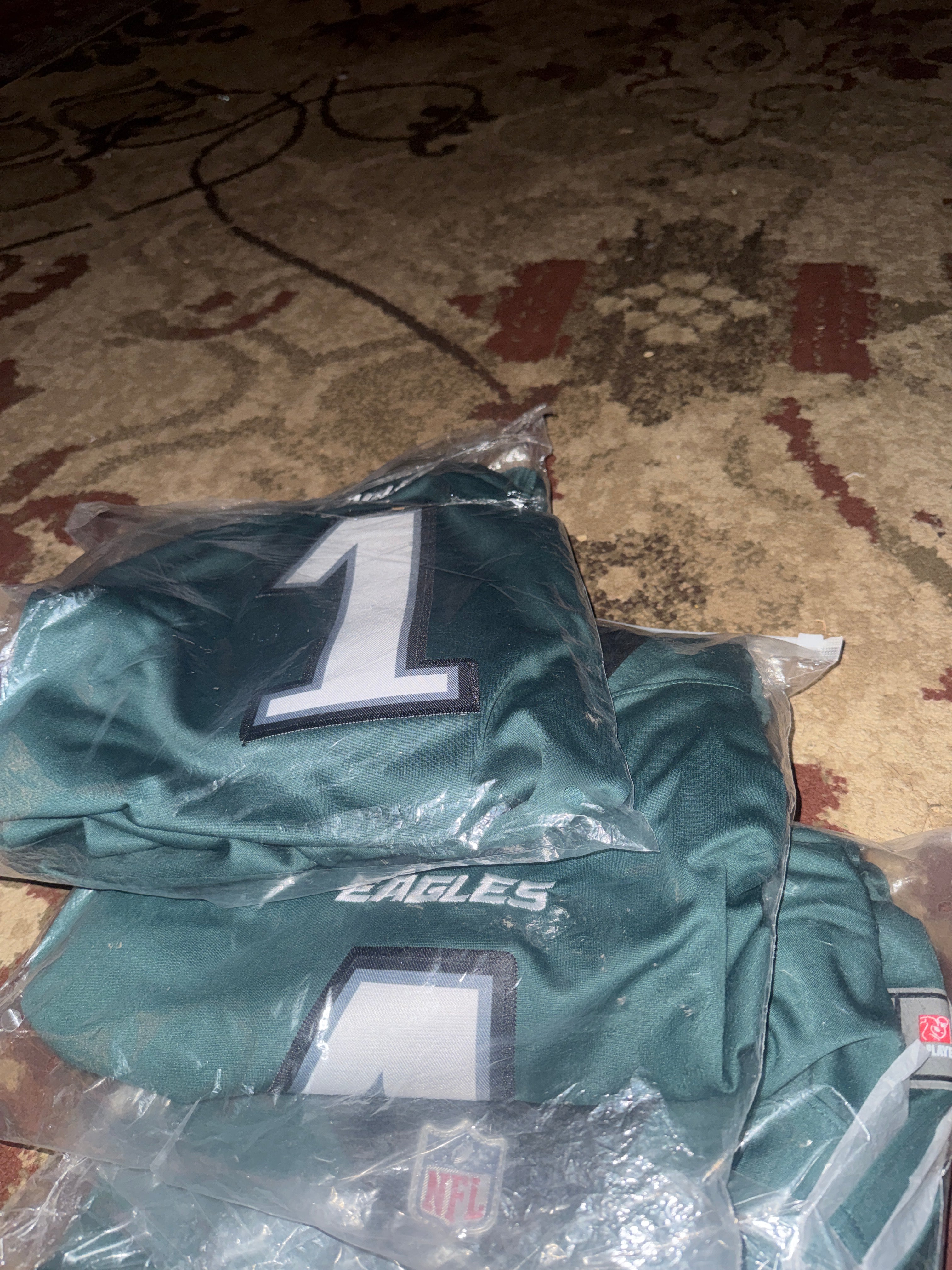 Philly Eagles NFL Jersey  #1-(Jalen Hurts)  Regular.AND.SuperBowl varieties