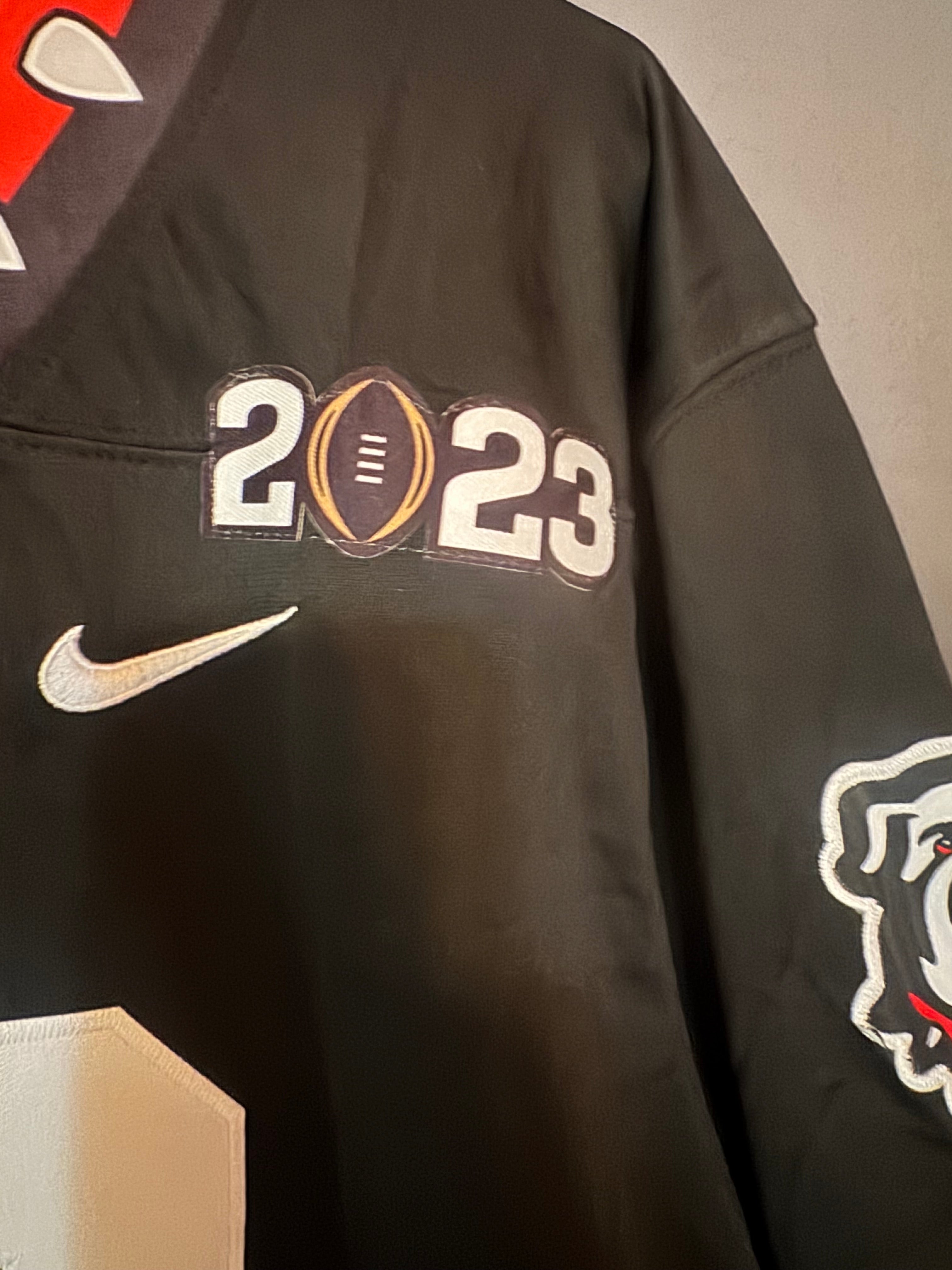 Stetson Bennett IV Georgia Bulldogs 2023 Black Nike Game Jersey - National Champions - SEC back to back patch