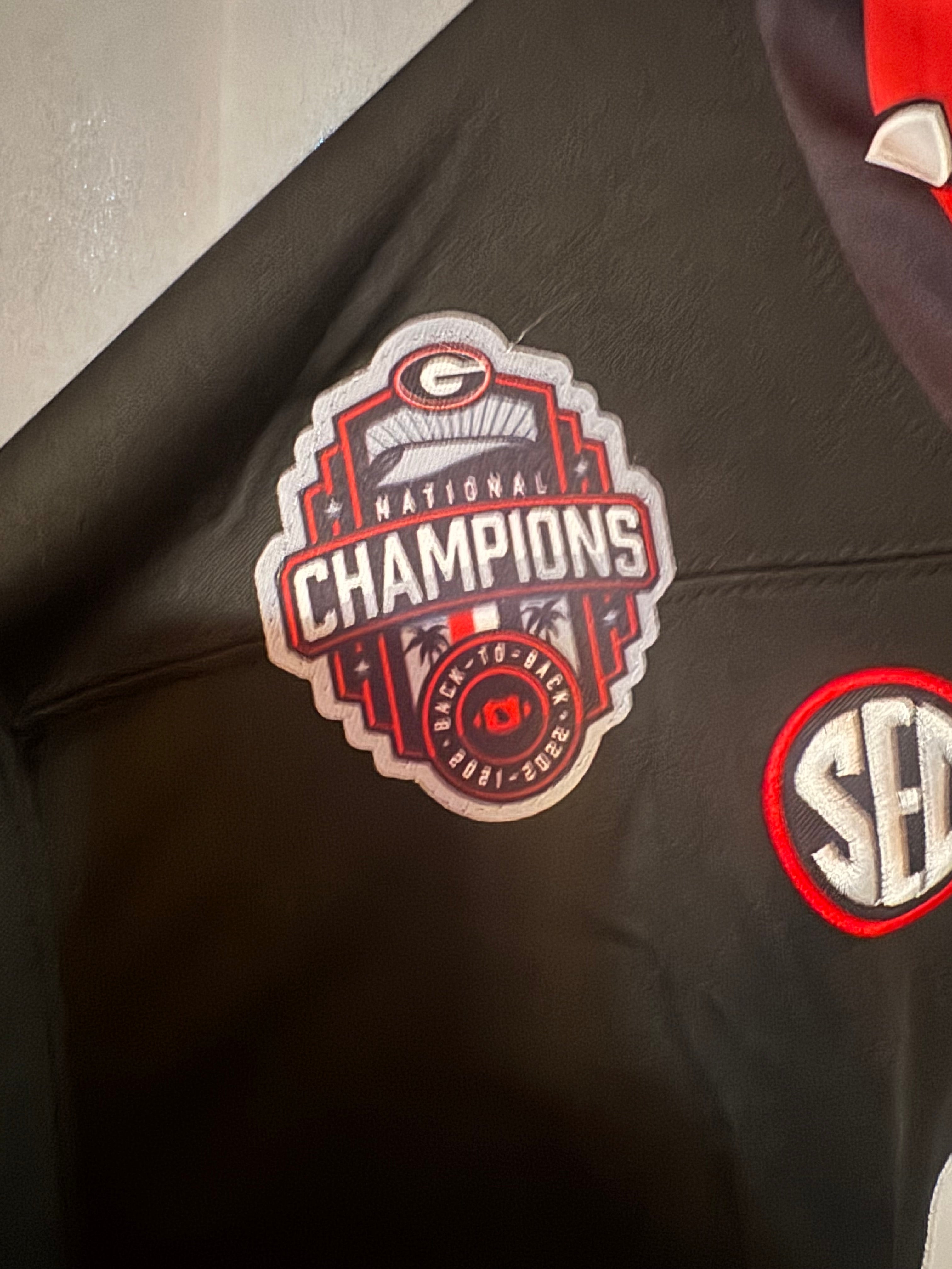 Stetson Bennett IV Georgia Bulldogs 2023 Black Nike Game Jersey - National Champions - SEC back to back patch