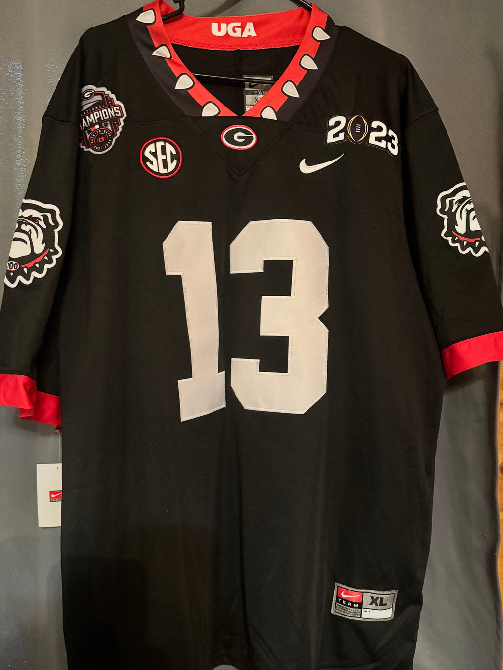 GA Bulldogs SEC Jersey #13-(Stetson Bennett IV) National Champions