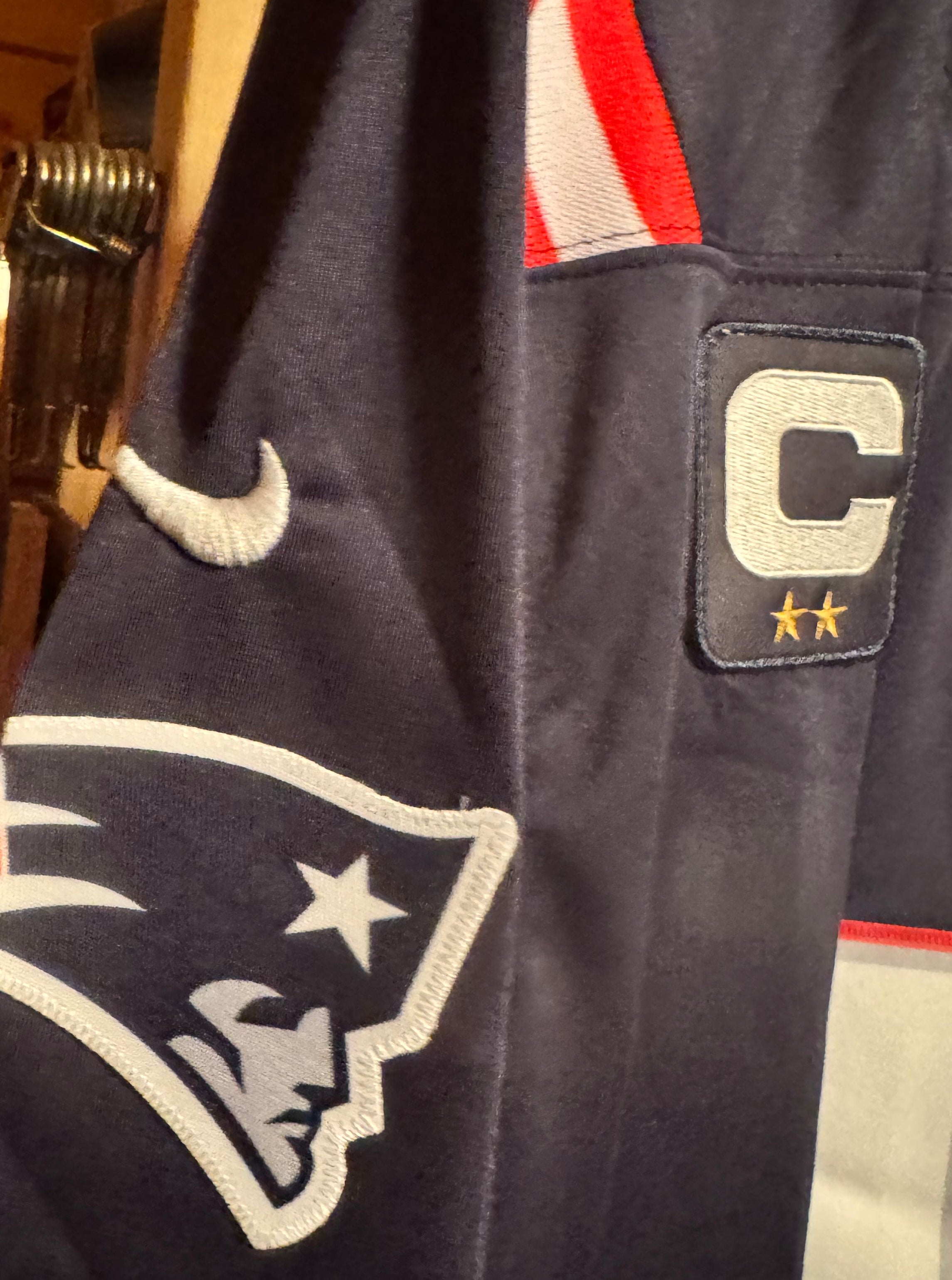 NWT! New England Patriots NFL Nike game jersey. feat. QB with 2016 season Captain Patch