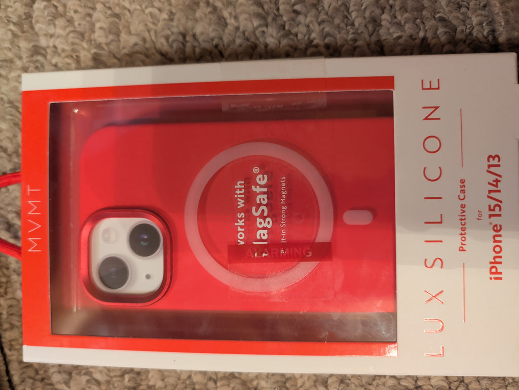 MVMT Lux Silicone MagSafe Case for iPhone 15/14/13 - Red