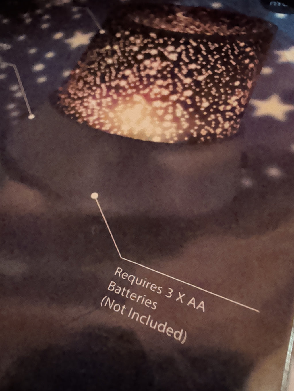 New! Brilliant Innovations Stars and Moon Projector Light - Dual Mode Night Light