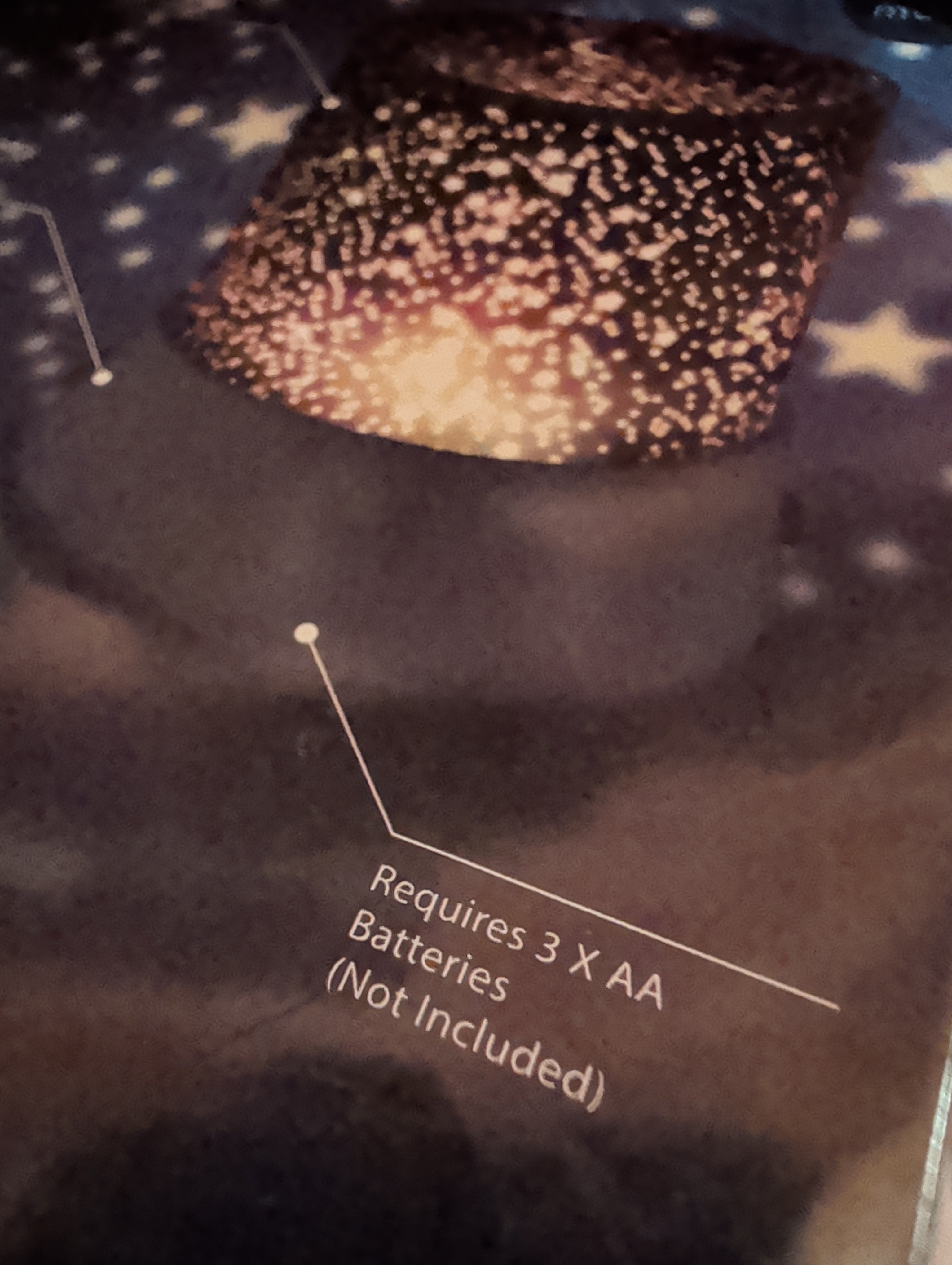 New! Brilliant Innovations Stars and Moon Projector Light - Dual Mode Night Light
