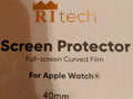 RItech Apple Watch 40mm Screen Protector - 2-Pack Full-Screen Curved Film.NEW!
