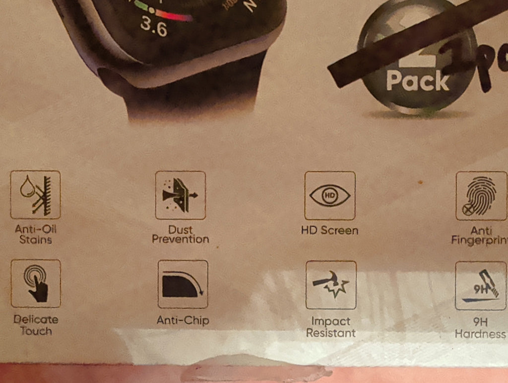RItech Apple Watch 40mm Screen Protector - 2-Pack Full-Screen Curved Film.NEW!
