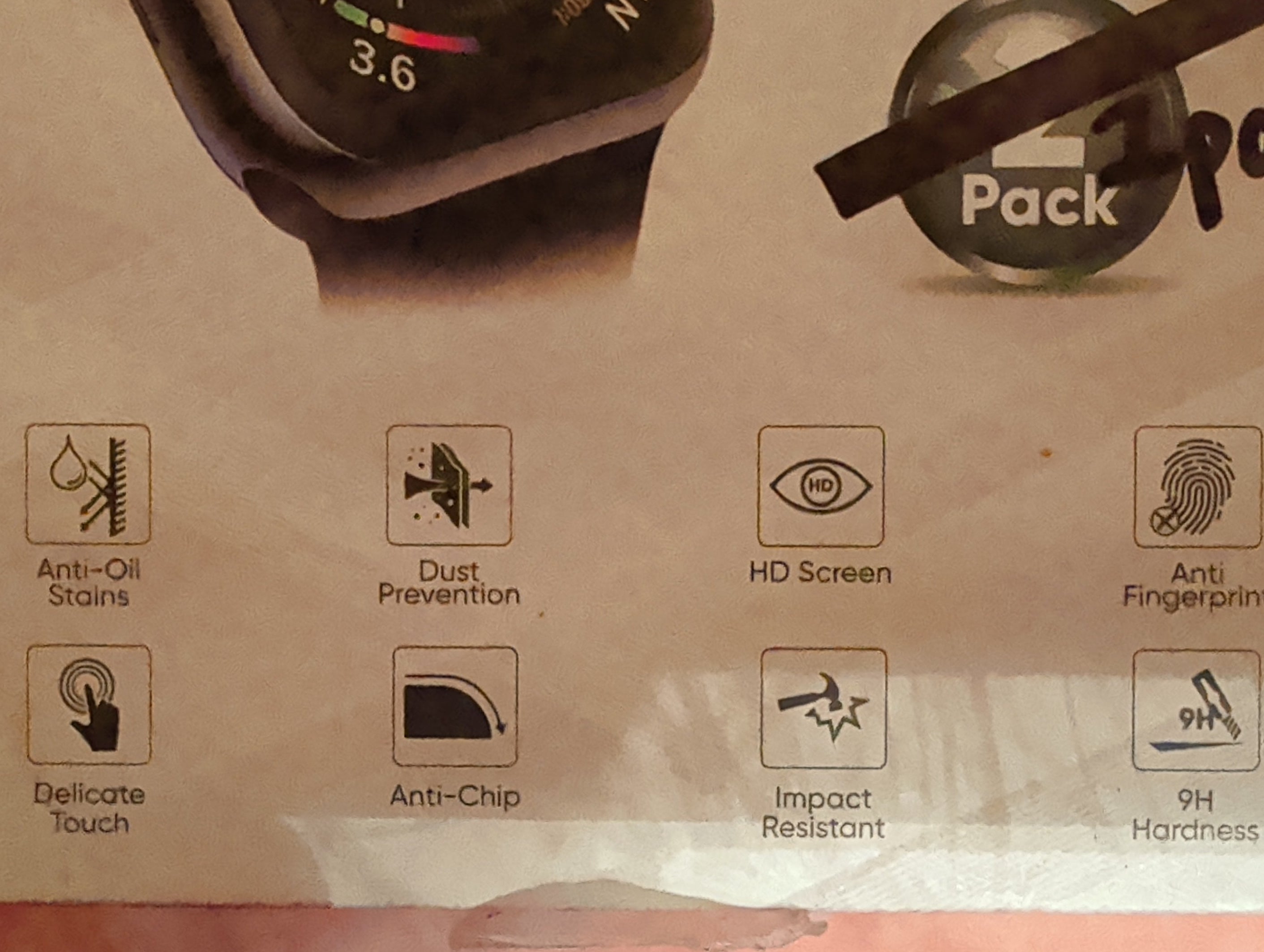 RItech Apple Watch 40mm Screen Protector - 2-Pack Full-Screen Curved Film.NEW!