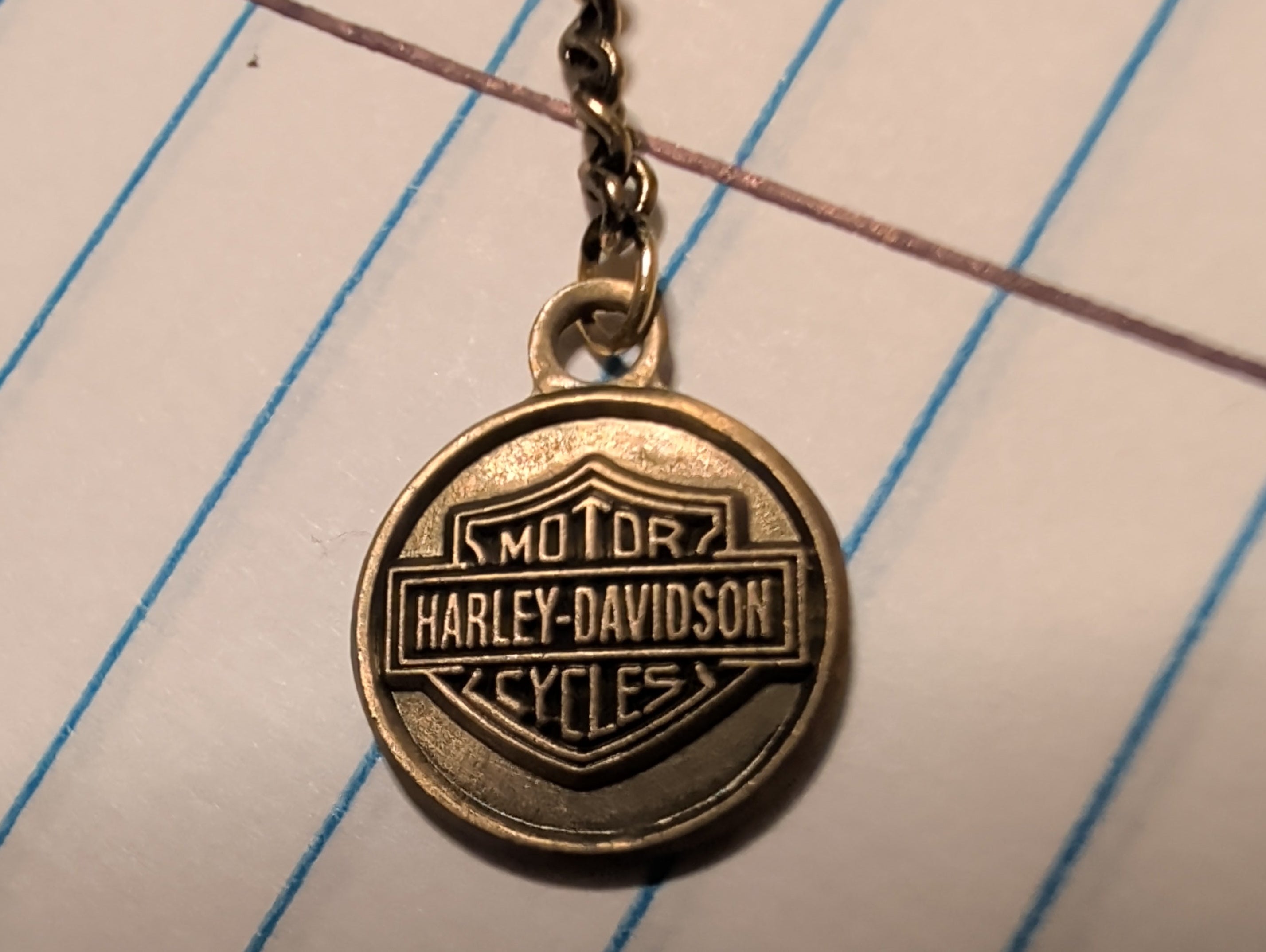 Vintage Harley-Davidson Biker Dangle Chain Earrings – 🏍️