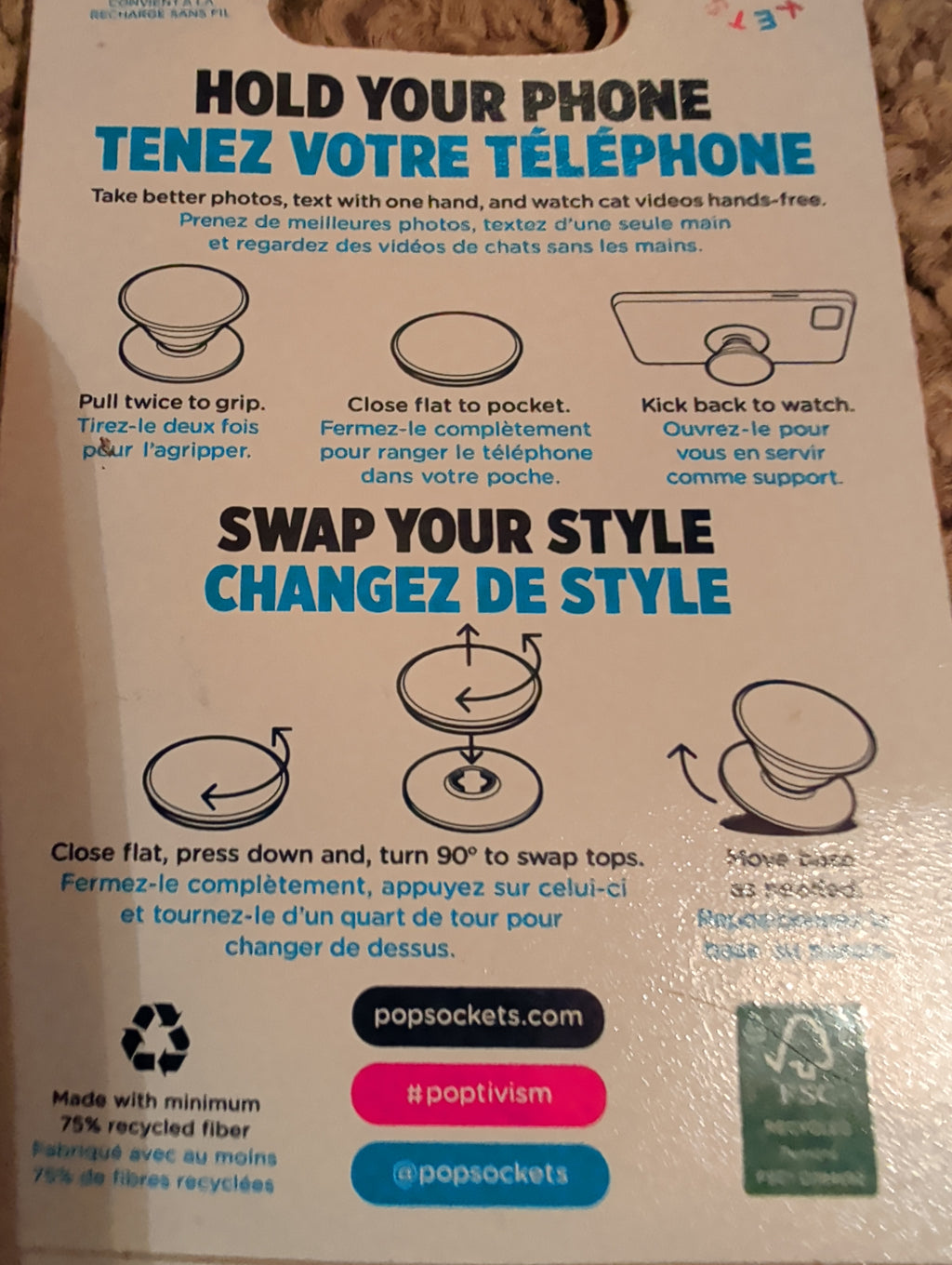 PopSockets PopGrip Phone Stand & Multi-Surface Mount Lot - Mix & Match Bundle.