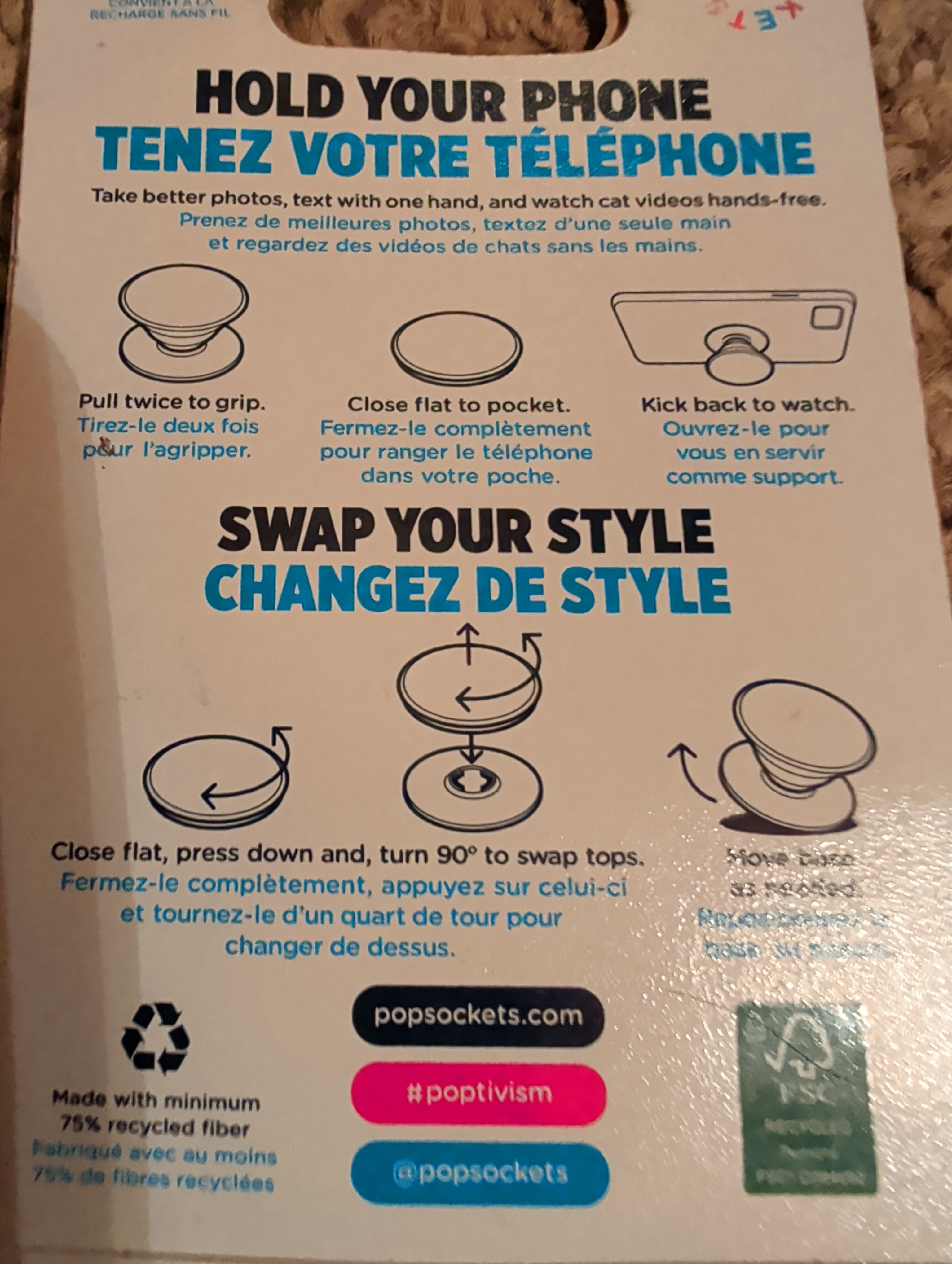 PopSockets PopGrip Phone Stand & Multi-Surface Mount Lot - Mix & Match Bundle.
