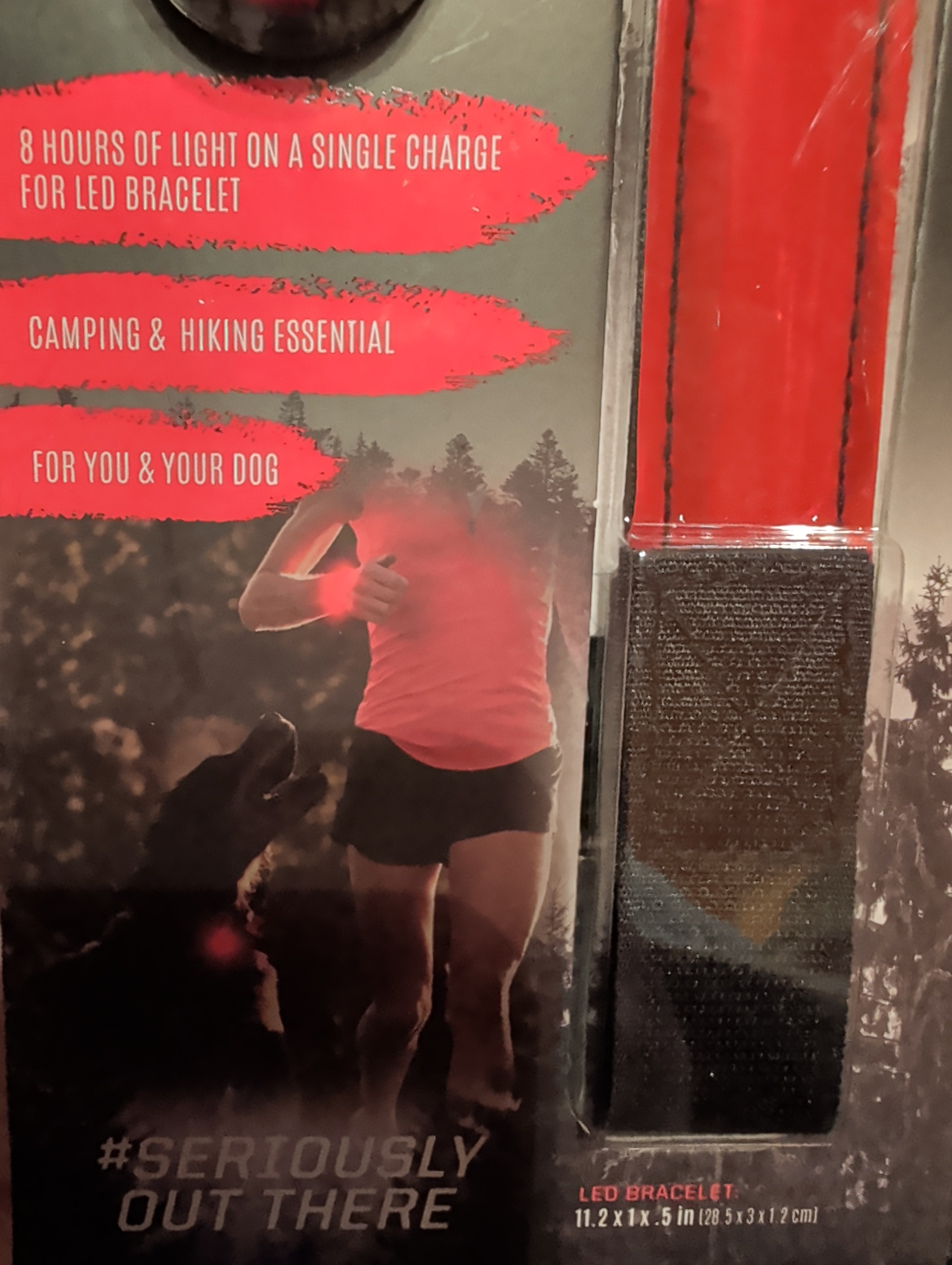 Savage 2-Piece LED Running Kit - Weatherproof LED Bracelet & Pet Collar Light Set.New!