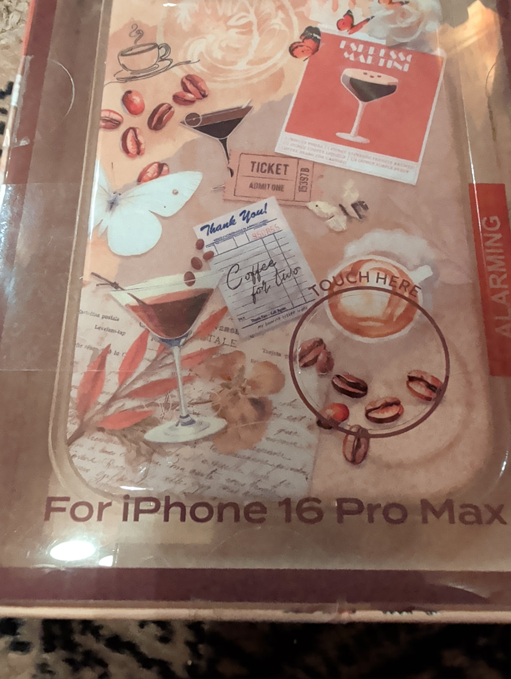 Isla Rae iPhone 16 Pro Max Case - Espresso Martini Aesthetic (MagSafe).New!