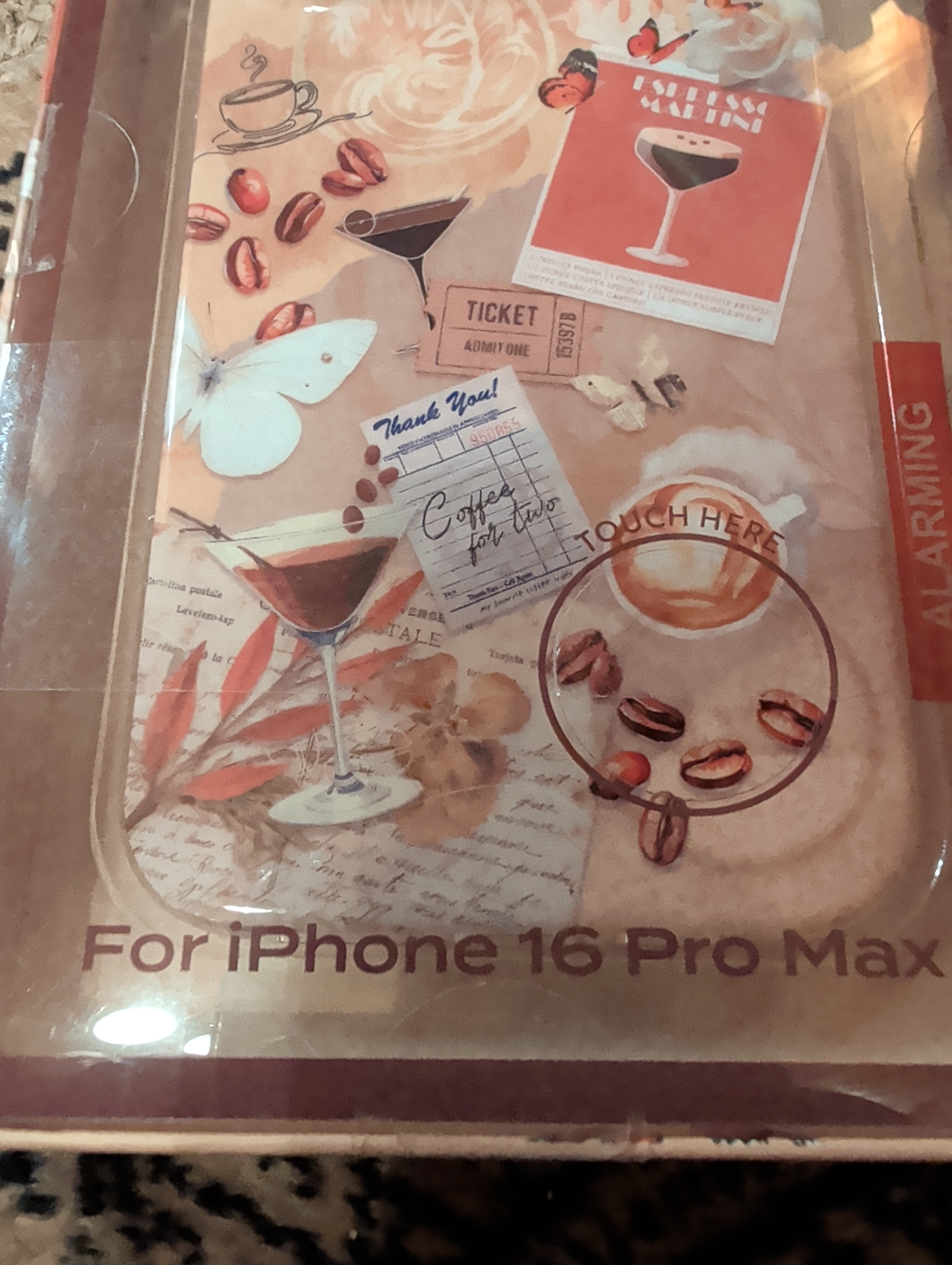 Isla Rae iPhone 16 Pro Max Case - Espresso Martini Aesthetic (MagSafe).New!