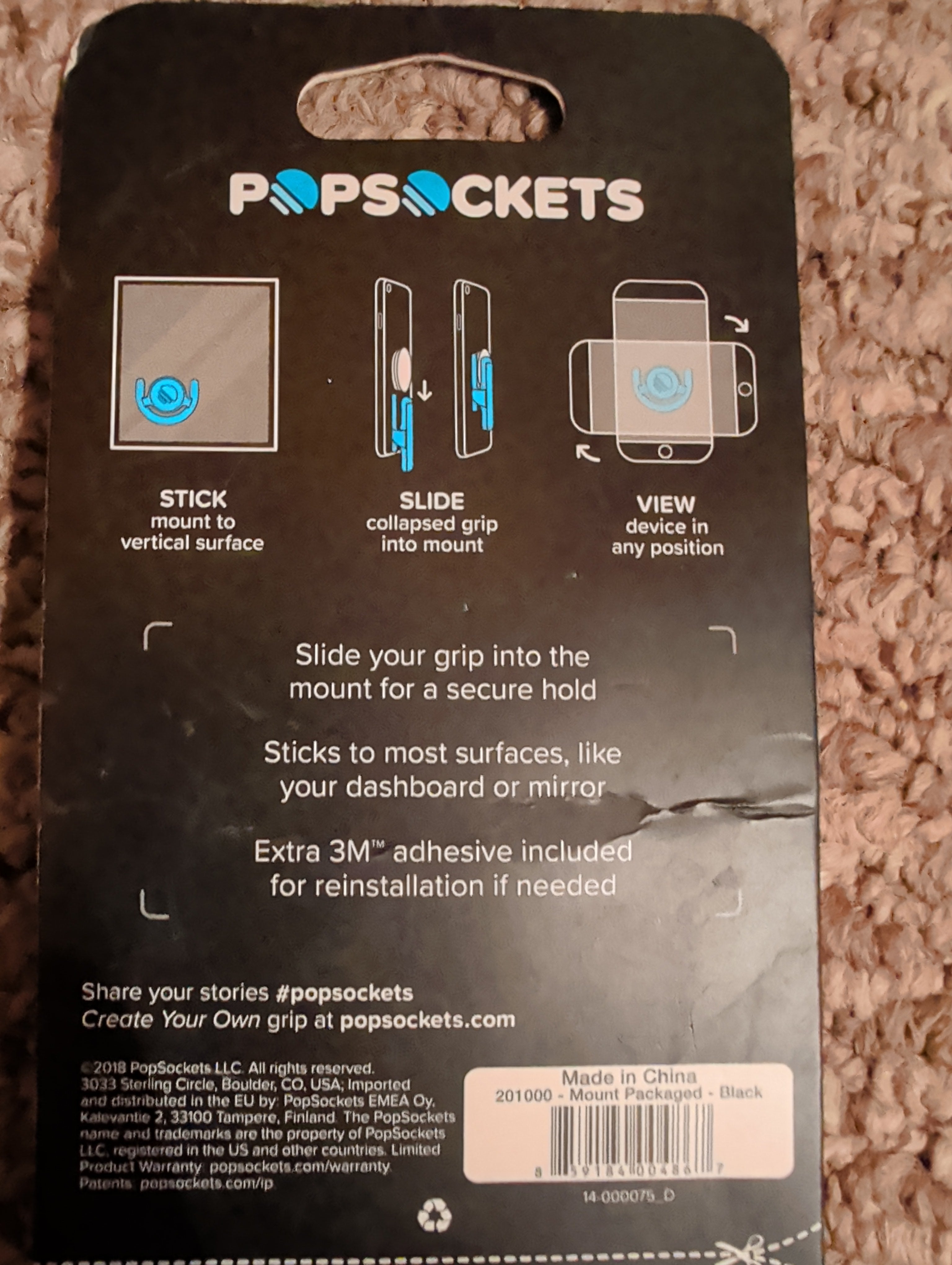 PopSockets PopGrip Phone Stand & Multi-Surface Mount Lot - Mix & Match Bundle.