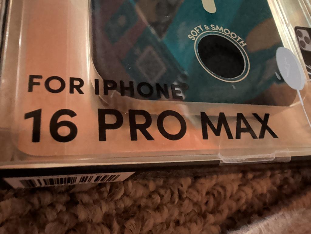 XO Poppy iPhone 16 Pro Max Case - Midnight Black Silicone (MagSafe).New!