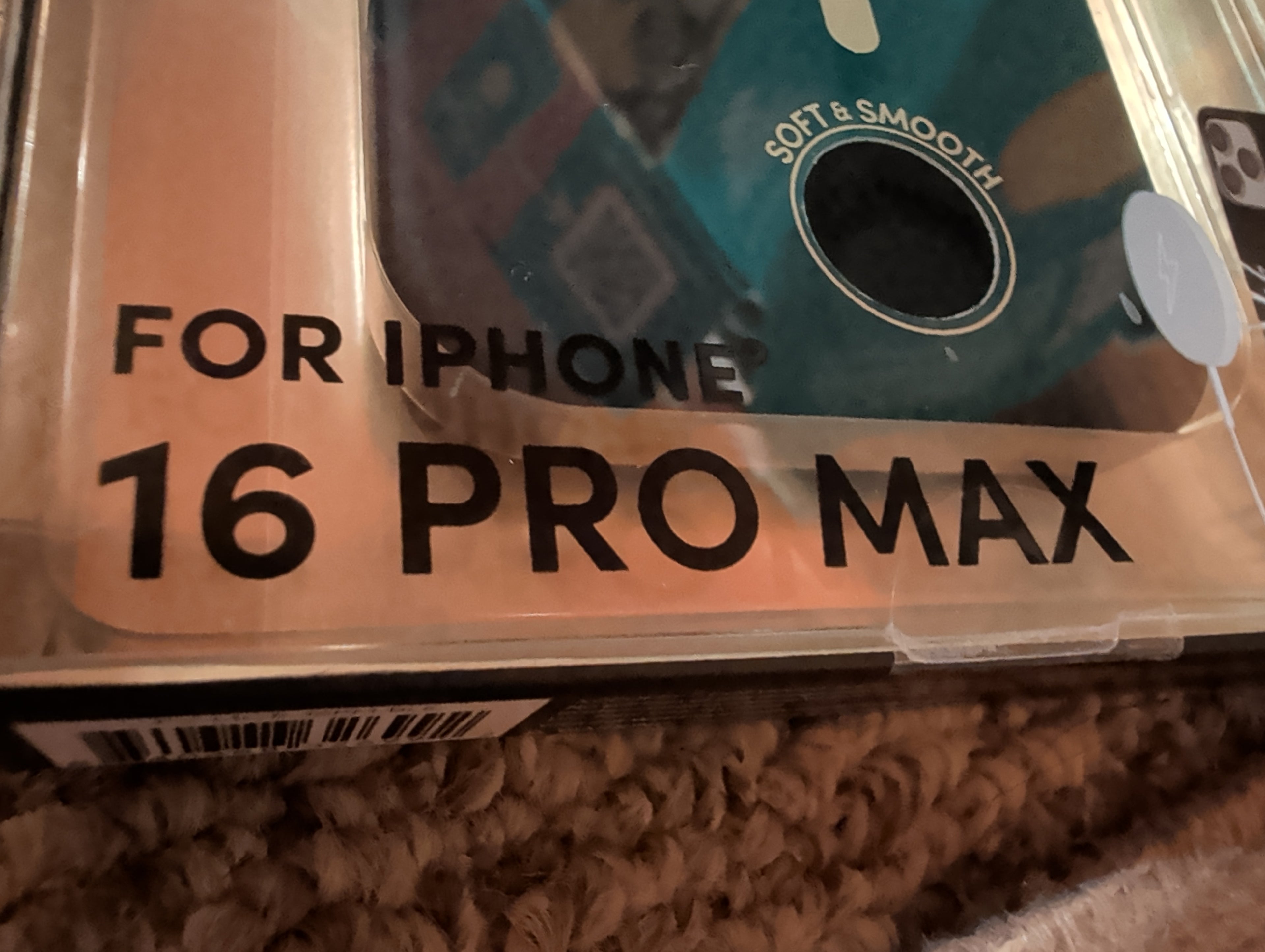 XO Poppy iPhone 16 Pro Max Case - Midnight Black Silicone (MagSafe).New!